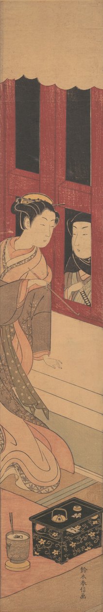 Az ember kívül, kb. 1770., kb. 1770. alkotó: Suzuki Harunobu