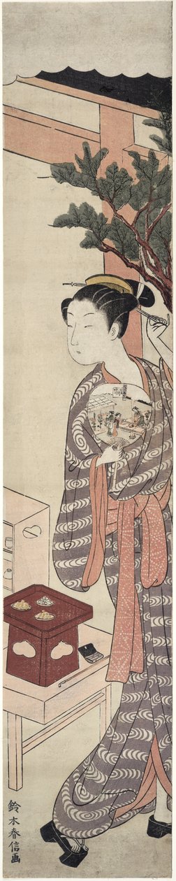 The Tea Stall – Kagiya Osen, 1769 körül alkotó: Suzuki Harunobu