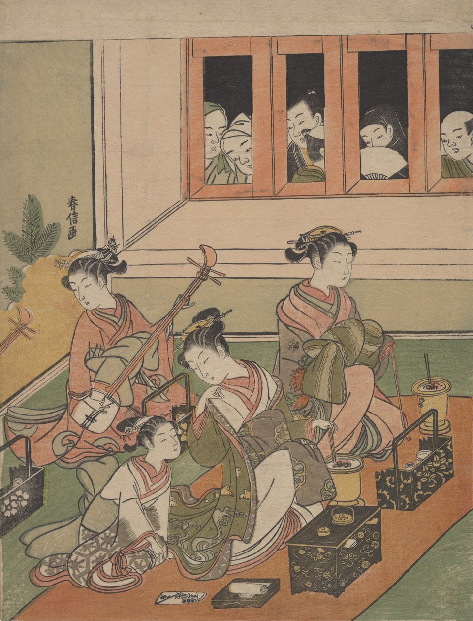 A figyelők és a figyeltek, 1764-72., 1764-72. alkotó: Suzuki Harunobu