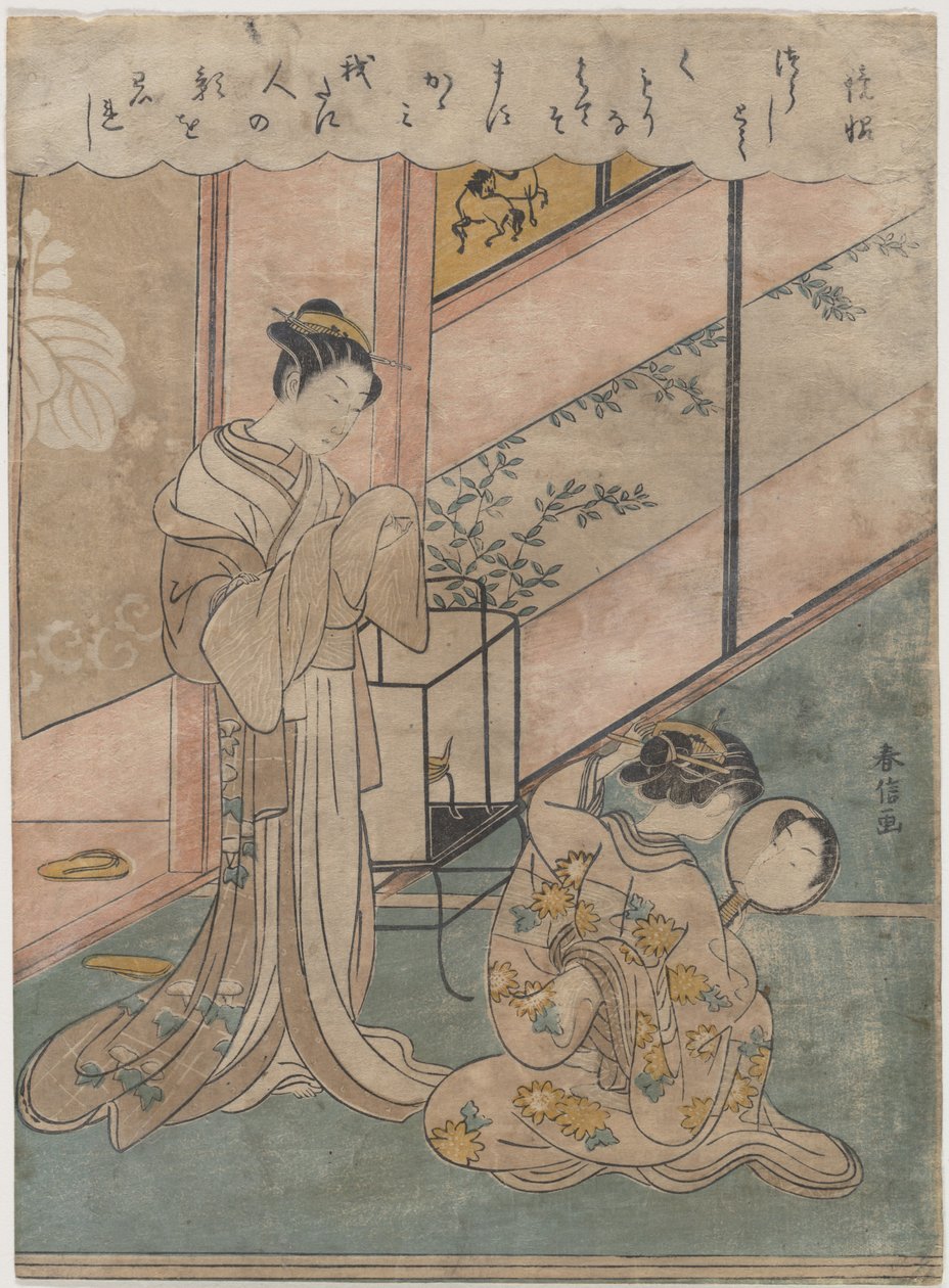 Két hölgy alkotó: Suzuki Harunobu