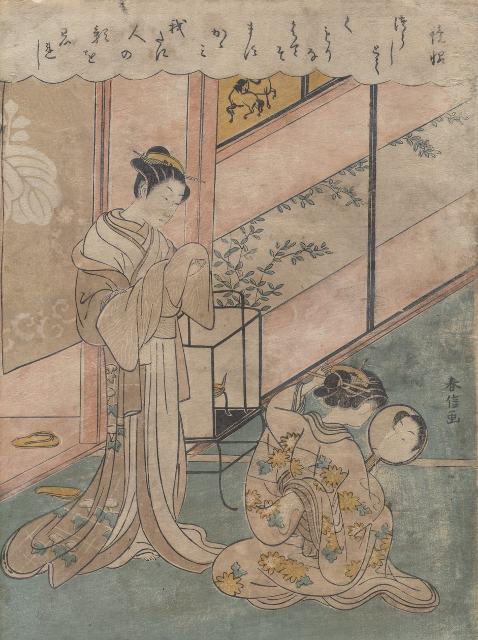 Két hölgy, 1764-72., 1764-72. alkotó: Suzuki Harunobu