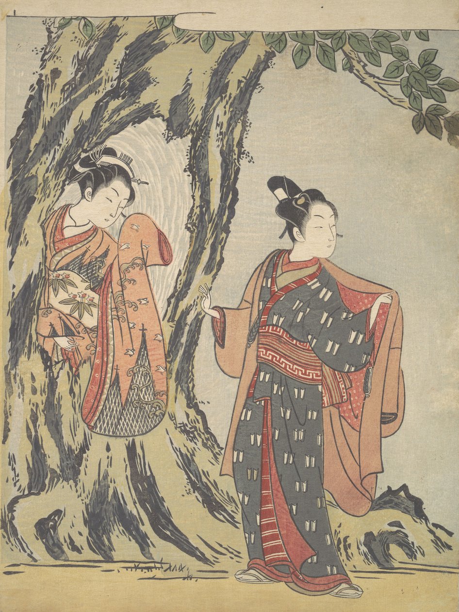 Két fiatal, 1725-1770., 1725-1770. alkotó: Suzuki Harunobu