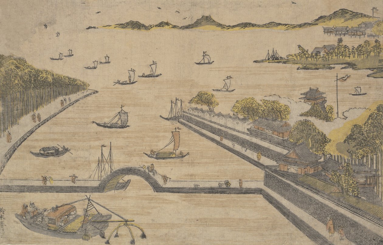 Fukagawa, Edo vagy? 1764. , szúnyog. 1764. alkotó: Suzuki Harunobu