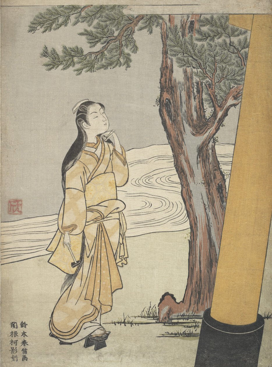 Látogatás egy szentélyben az ökör órájában Ushi no toki mairi, 1765., 1765. alkotó: Suzuki Harunobu