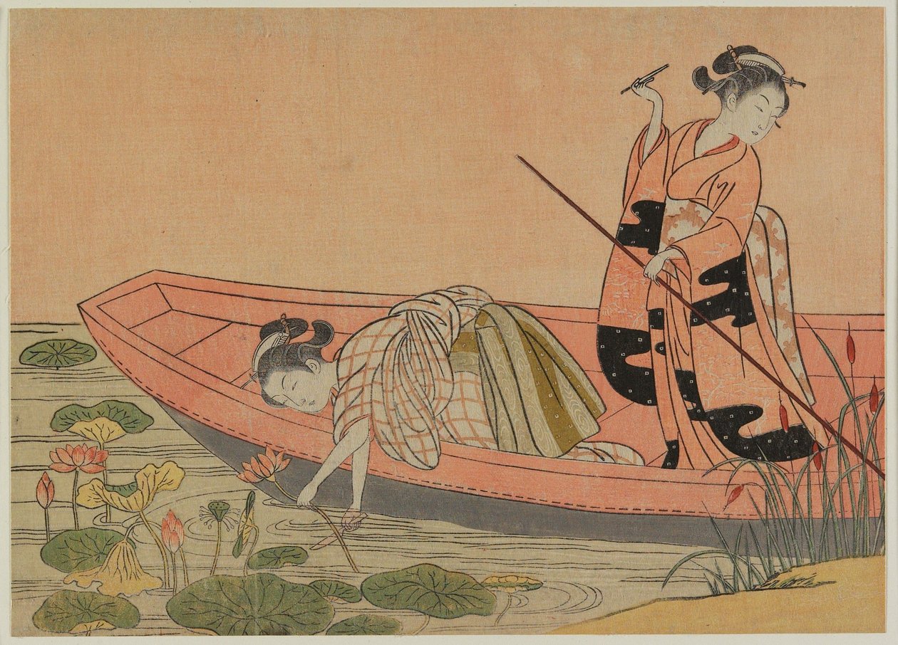 Zhou Maoshu vizuális paródiája (későbbi kiadás) alkotó: Suzuki Harunobu