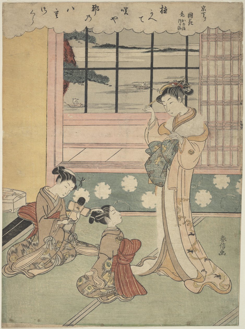 Tenger felé nyíló ablak alkotó: Suzuki Harunobu