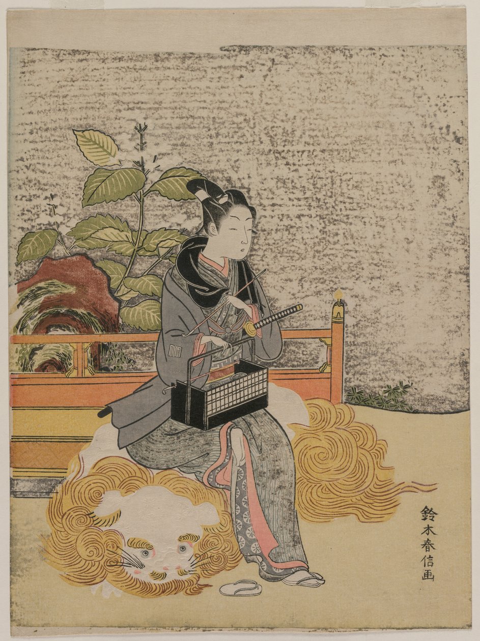 Fiatalok, mint állandó Monju alkotó: Suzuki Harunobu