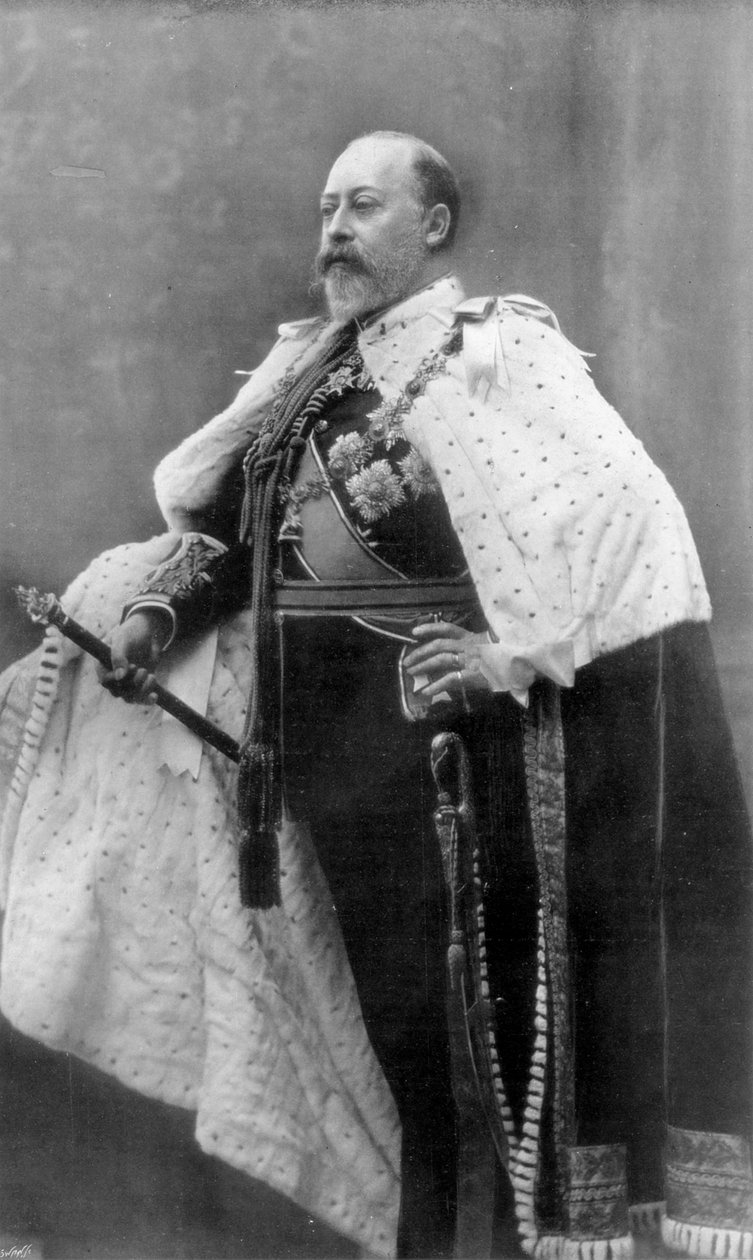 Az egész világ királya gyászol, 1910. alkotó: Swain