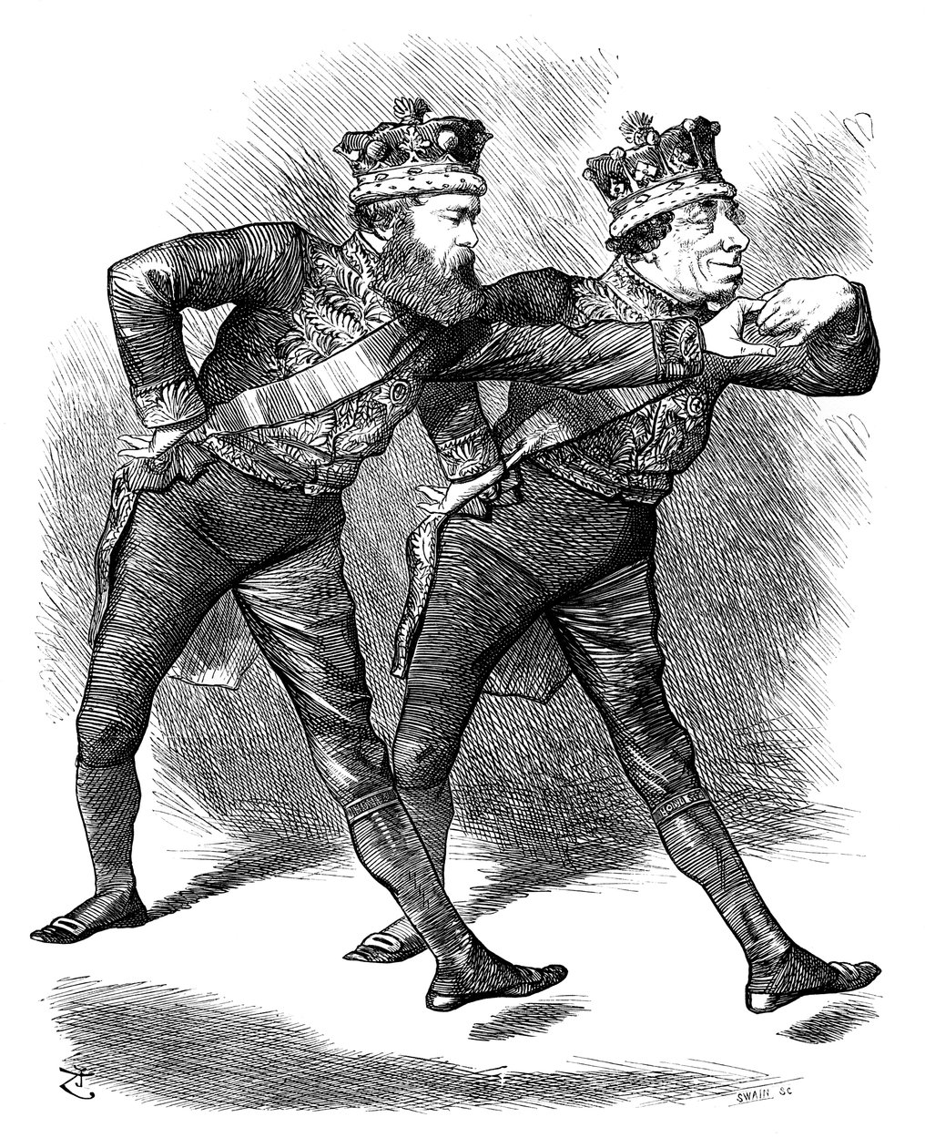 A Pas De Deux!, 1878. alkotó: Swain