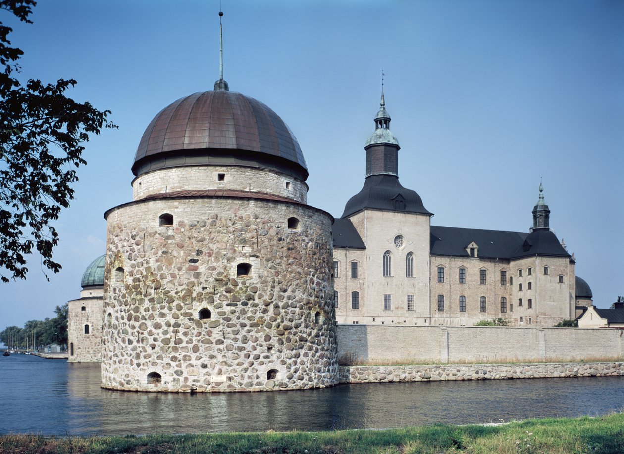 Kilátás az 1545-ben épült Vadstena várra alkotó: Swedish School