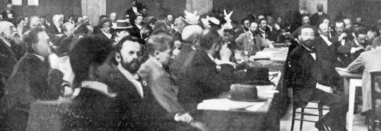 Küldöttek csoportja a cionista kongresszuson, Bázel, 1897. alkotó: Swiss Photographer