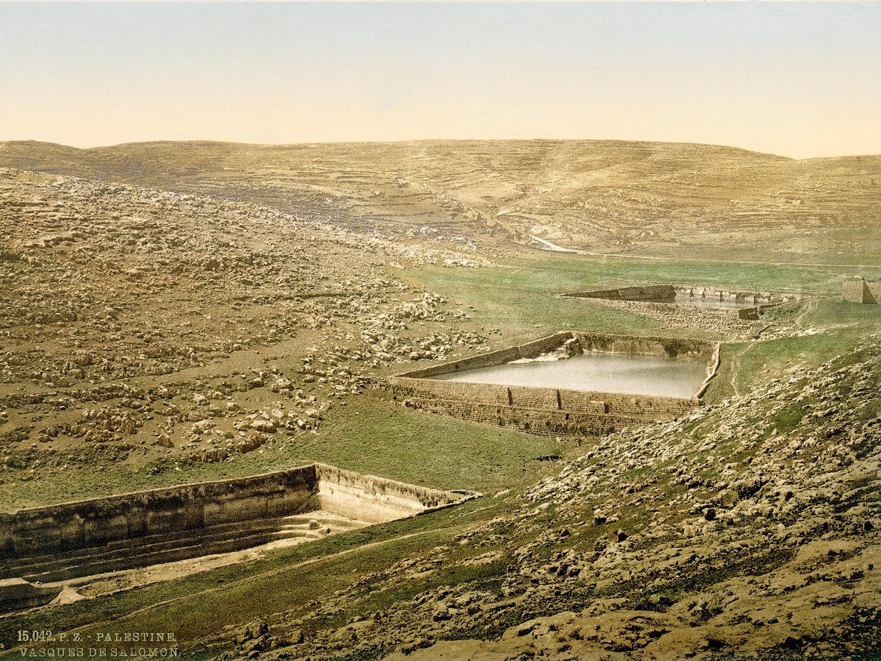 Solomons Pools, 1880-1900 (photochrom) alkotó: Swiss Photographer