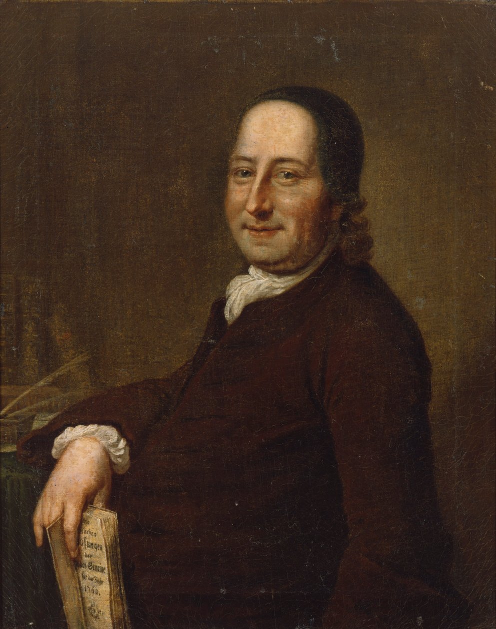 Nicholaus Ludwig von Zinzendorf gróf a napi jelszavakkal, 1761 alkotó: Swiss School