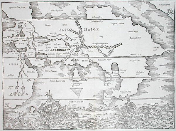 Európa, a dolgok „polihisztorától” a világ minden tájáról...” Caius Julius Solinus, Bázel 1543 (fametszet) alkotó: Swiss School