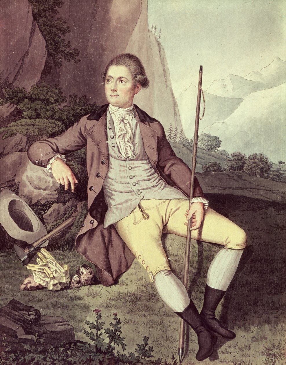 Horace Benedict de Saussure (1740-99) alkotó: Swiss School