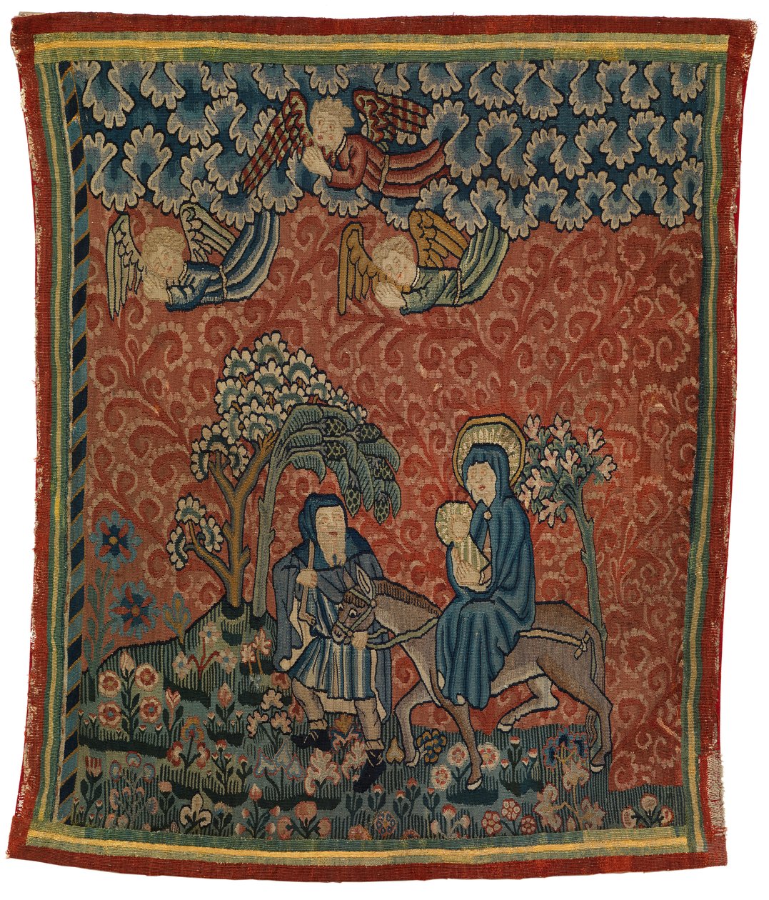 Tapestry depicting the Flight into Egypt, probably made in the Convent of Gnadental, Basel alkotó: Swiss School