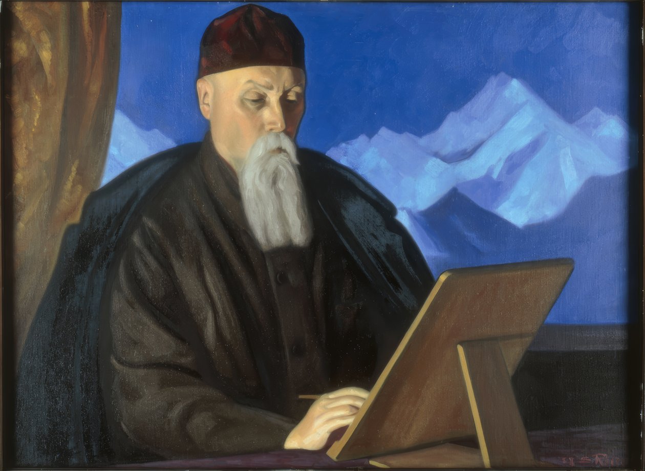 Nicholas Roerich festő portréja alkotó: Swjatoslaw Nikolajewitsch Roerich