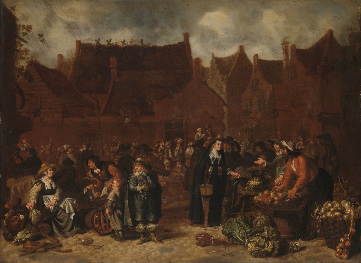 Zöldségpiac alkotó: Sybrand van Beest