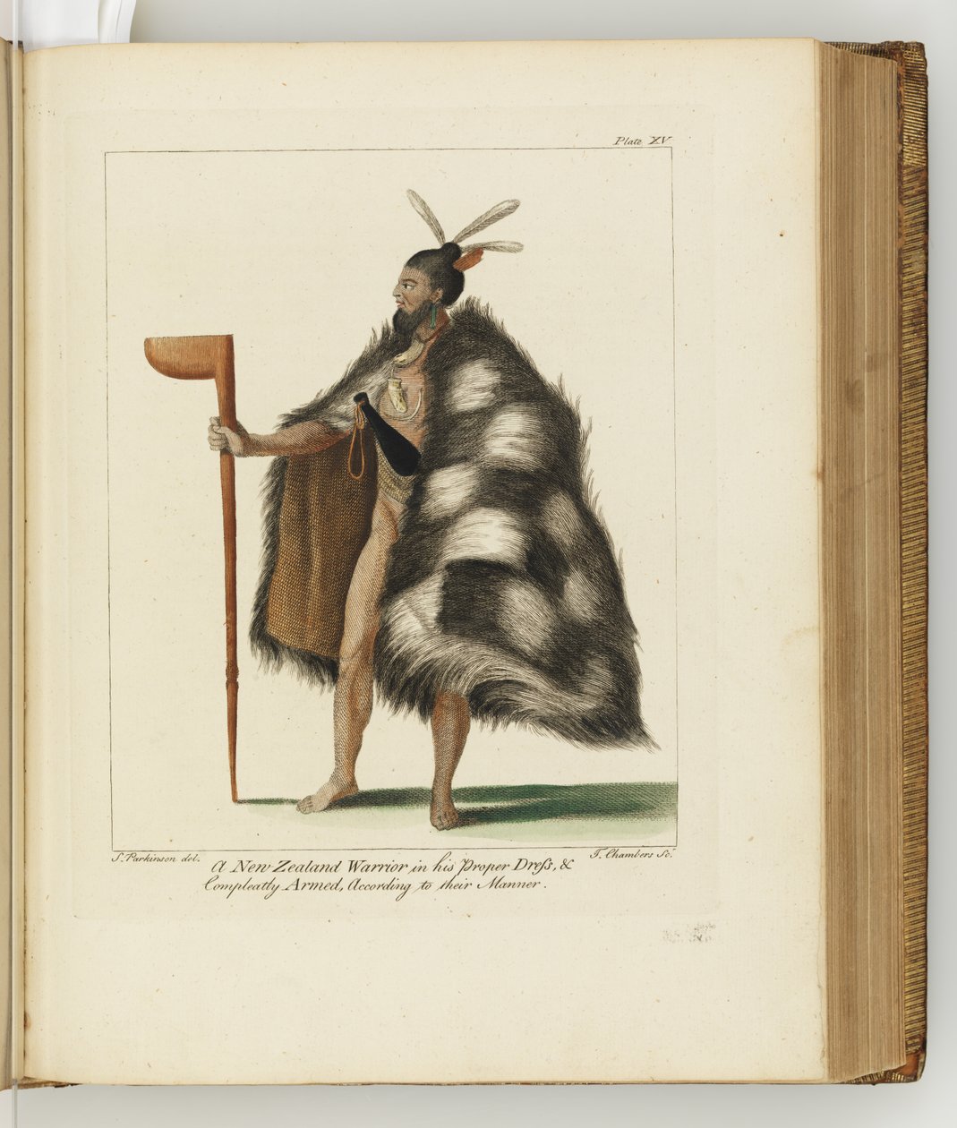 Illusztráció egy déli tengeri utazás naplójából: Őfelsége hajóban, az Endeavourban, 1794 (kézzel színezett metszet) alkotó: Sydney