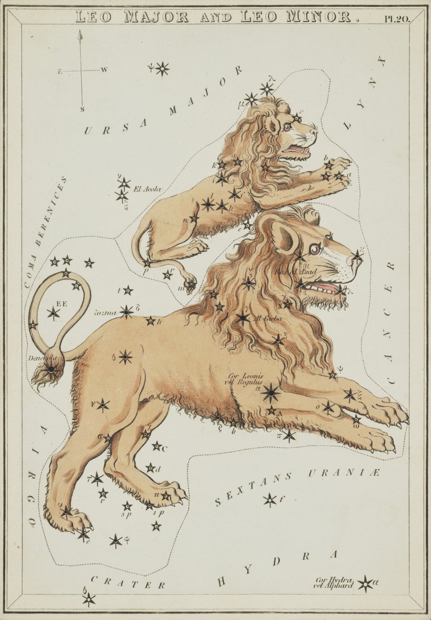 Leo Major és Leo Minor, Illusztráció az 