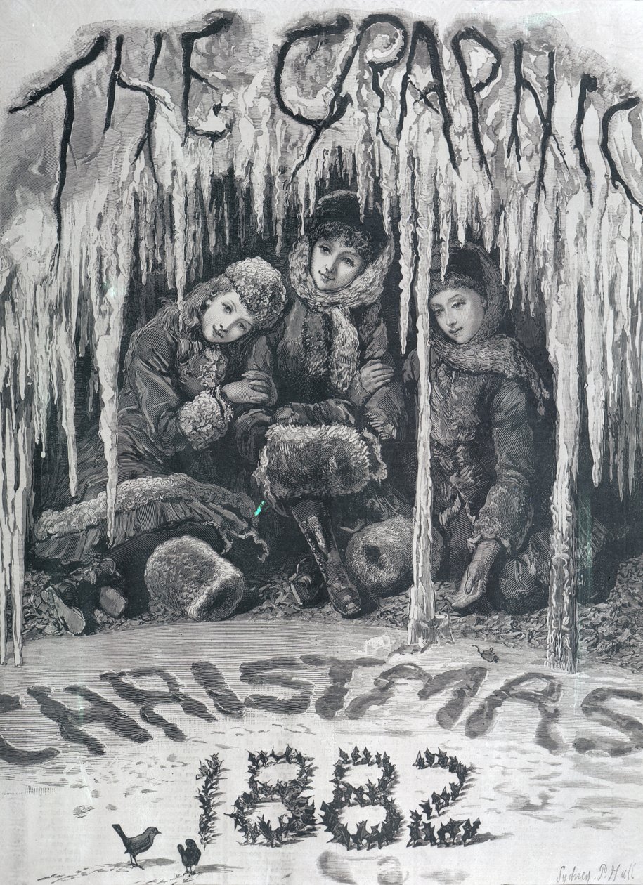 A „The Graphic” címlapja, 1882 karácsonya alkotó: Sydney Prior Hall