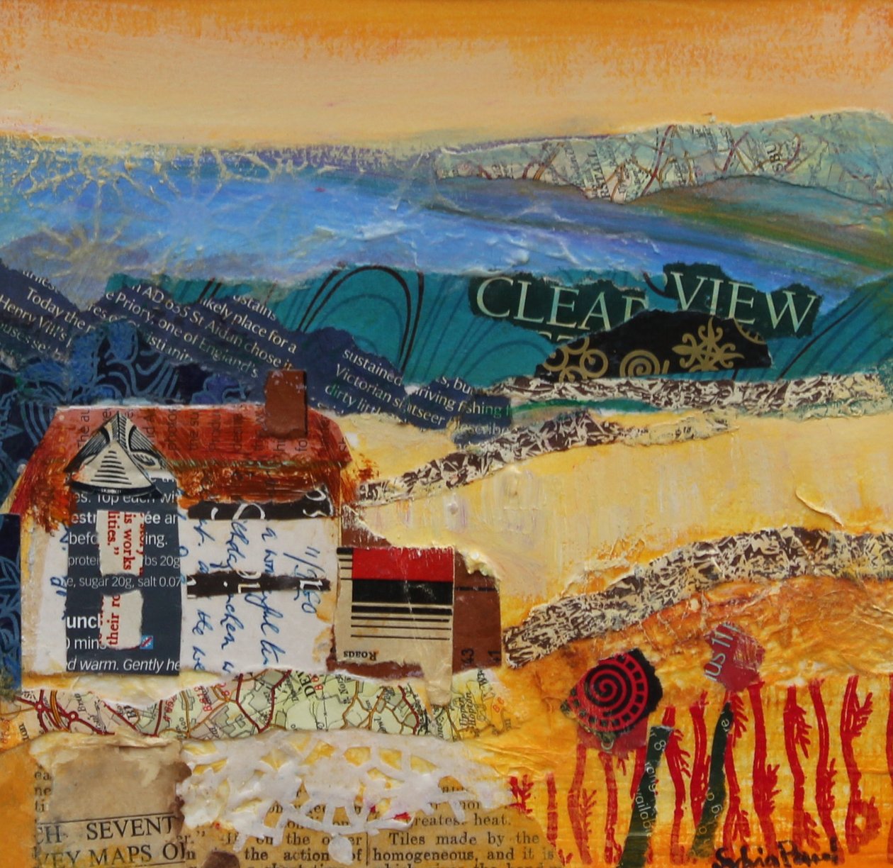 Egy Clear View 2013, akrilpapír kollázs alkotó: Sylvia Paul