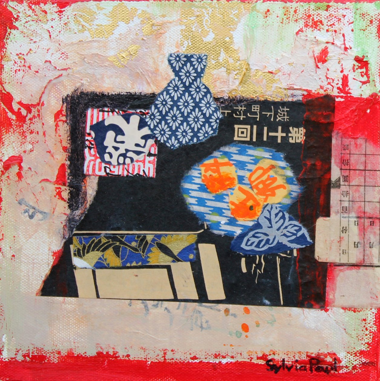 Asztallap, Japán alkotó: Sylvia Paul
