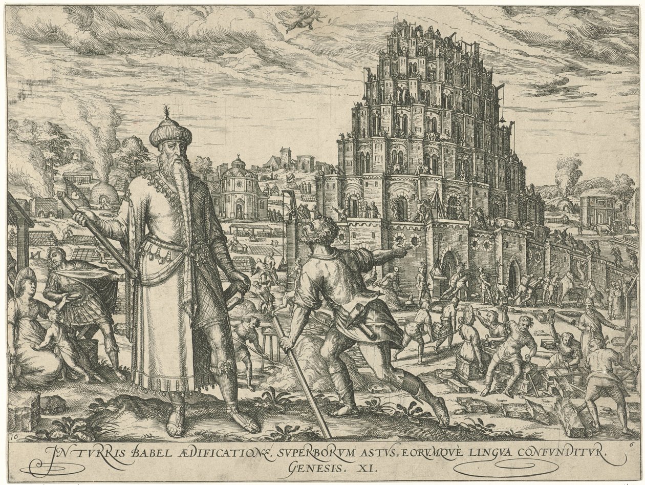Toren van Babel Könyvek figurái és képei (sorozat címe) alkotó: Symon Novelanus (attributed to)
