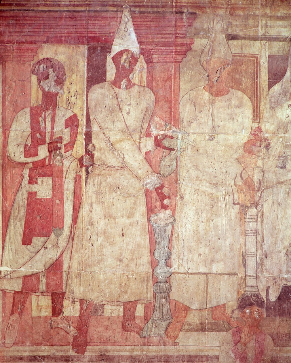 Conon és családja áldozati jelenete a Bel-templomból, Dura Europos (falfestmény) alkotó: Syrian