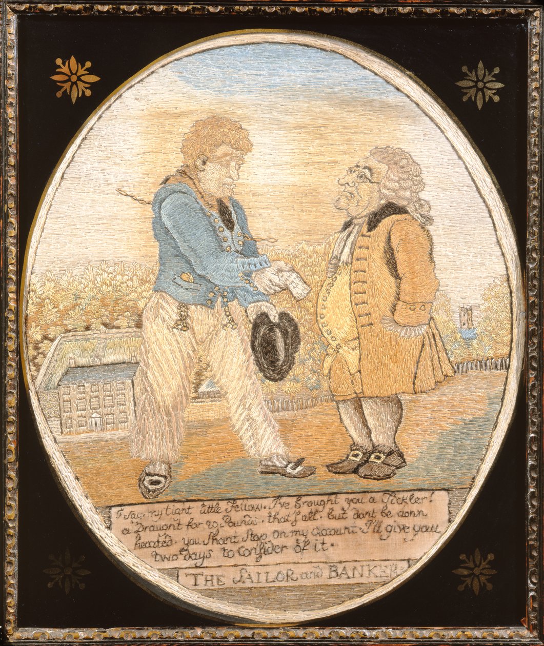 A tengerész és bankár, egy karikatúra kocsma után. 1799 (selyem) alkotó: T. and Woodward,G.M. Rowlandson