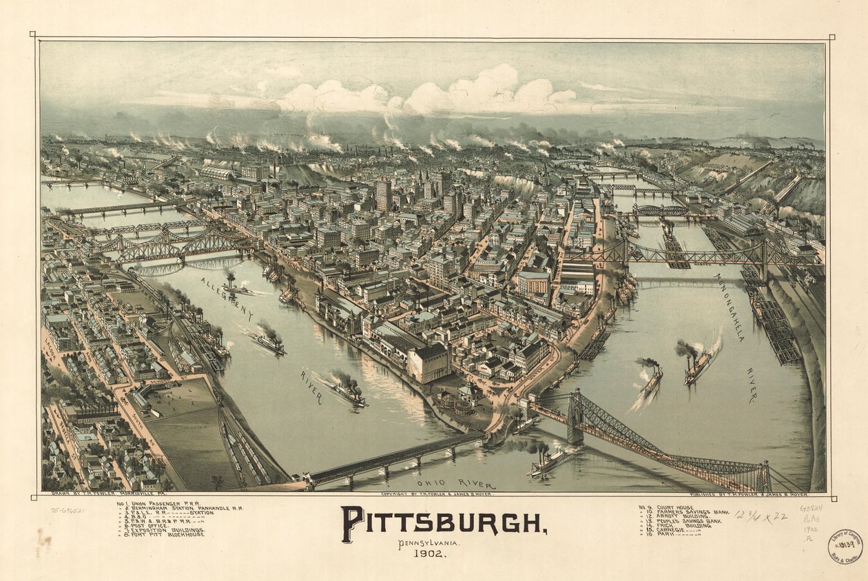 Pittsburgh Pennsylvania alkotó: T. M. Fowler