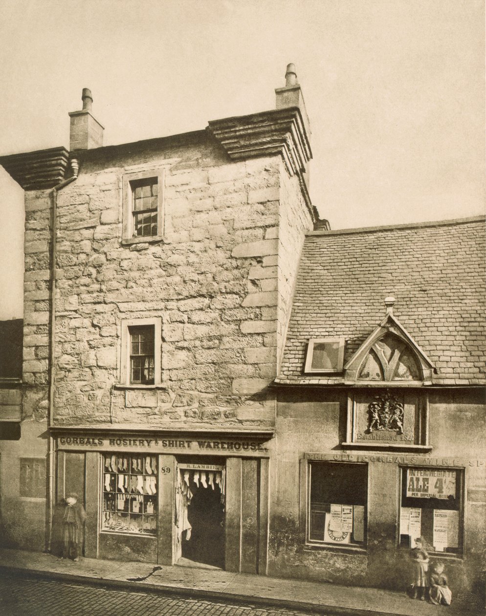 Elphinstone Tower, Man Street, Gorbals, Glasgow, 1868-99 (bw fotó) alkotó: T.and R. Annan and Sons