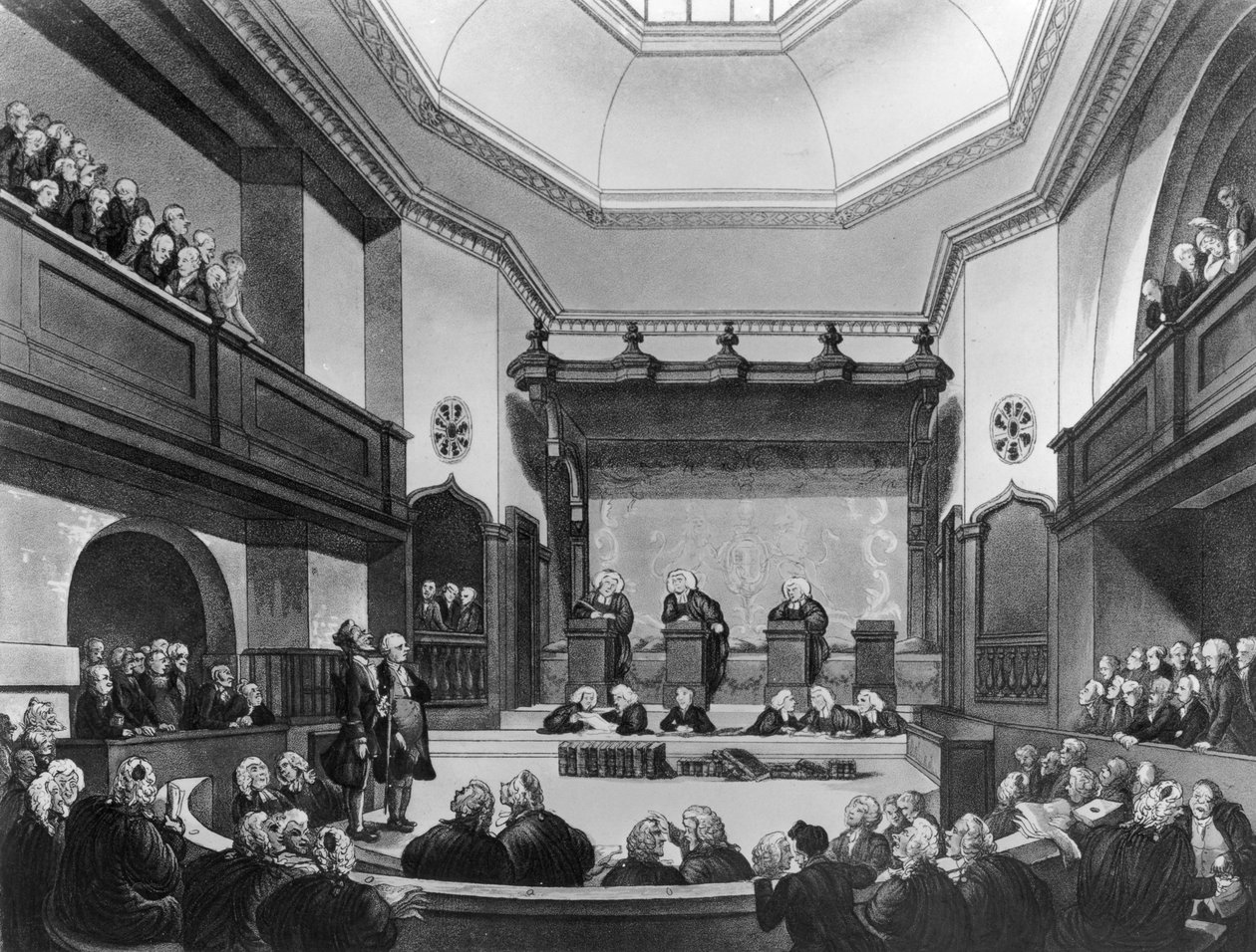 Court of Common Pleas, Westminster Hall alkotó: T. and Pugin Rowlandson