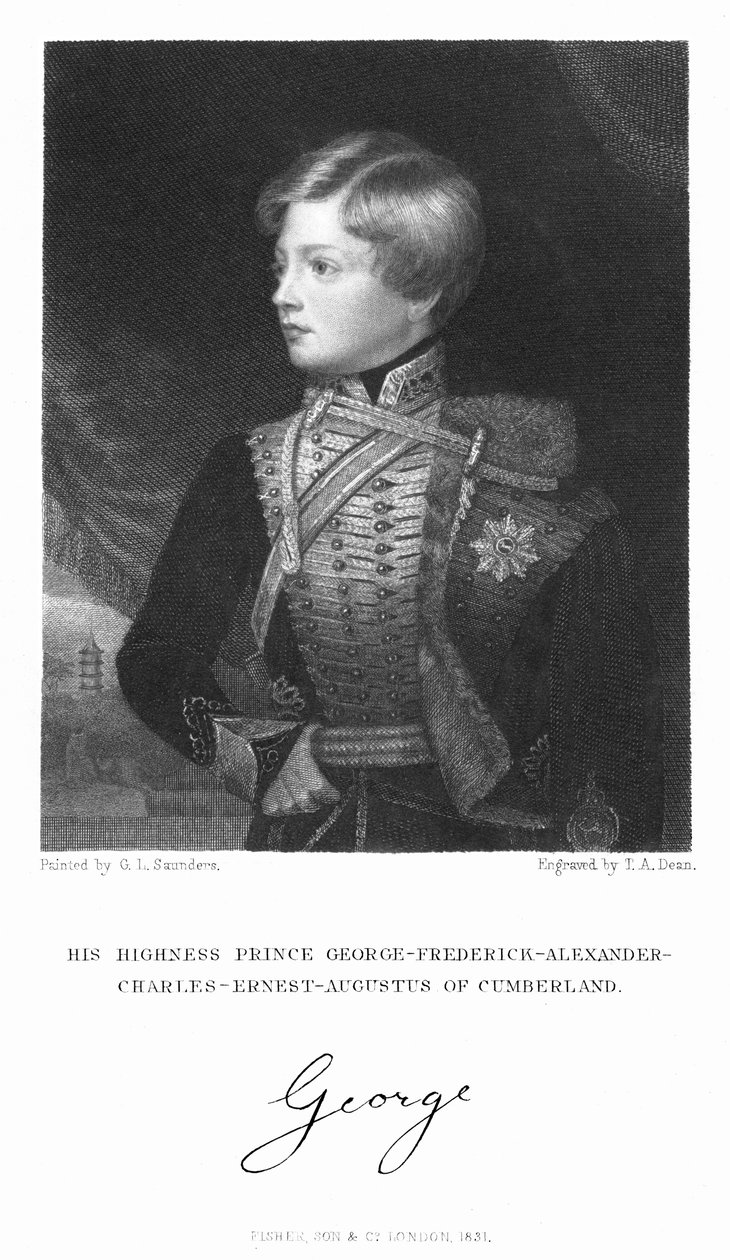 George Frederick Alexander Charles Ernest Augustus, Cumberland, 1831 alkotó: T. A. Dean