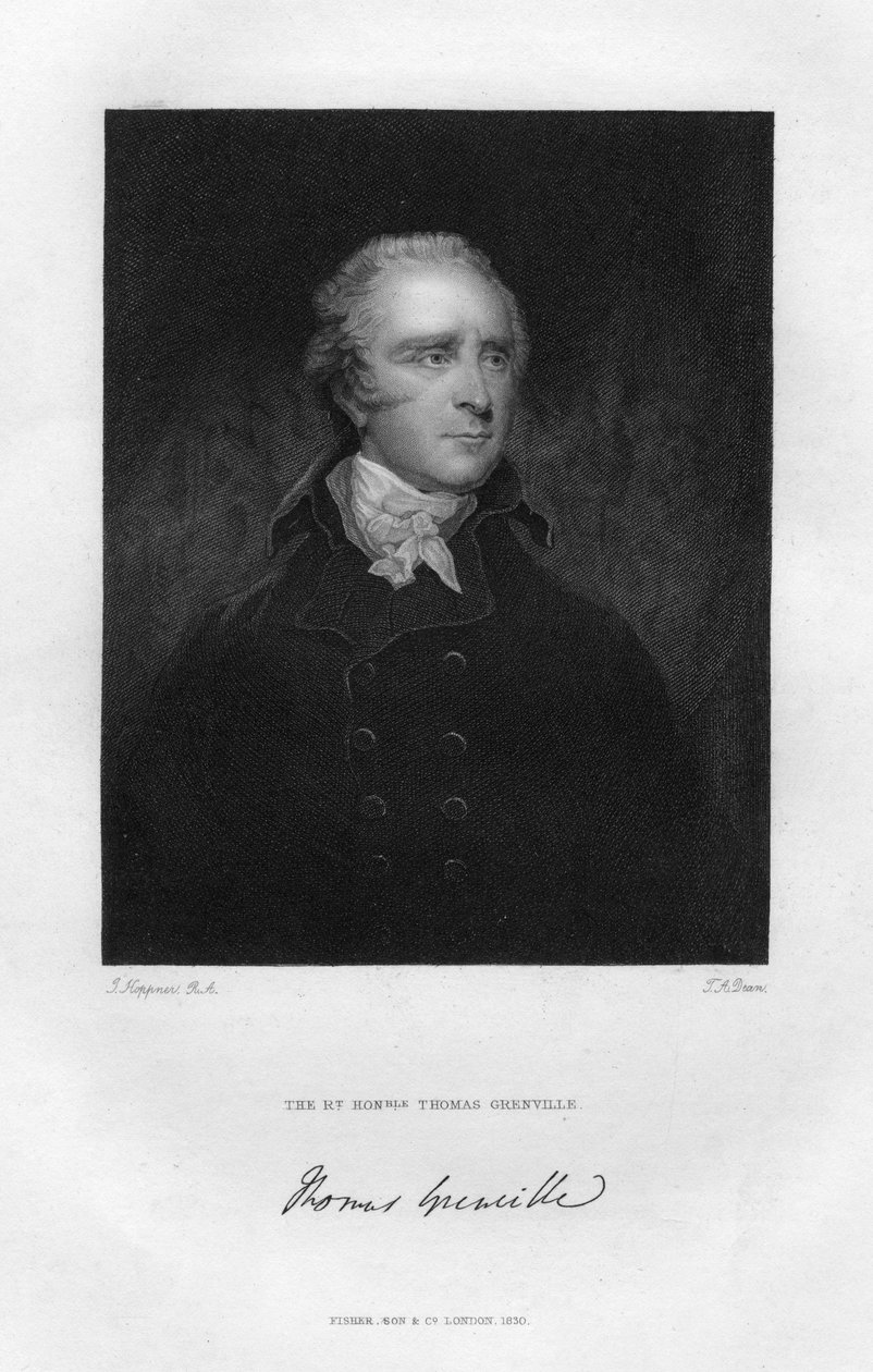 Thomas Grenville 1755-1846, brit politikus és bibliofil, XIX. alkotó: T. A. Dean