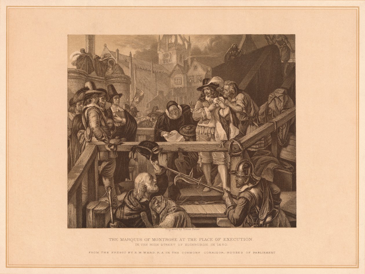 "Montrose márki a kivégzés helyén", 1650 1878 alkotó: T Bauer