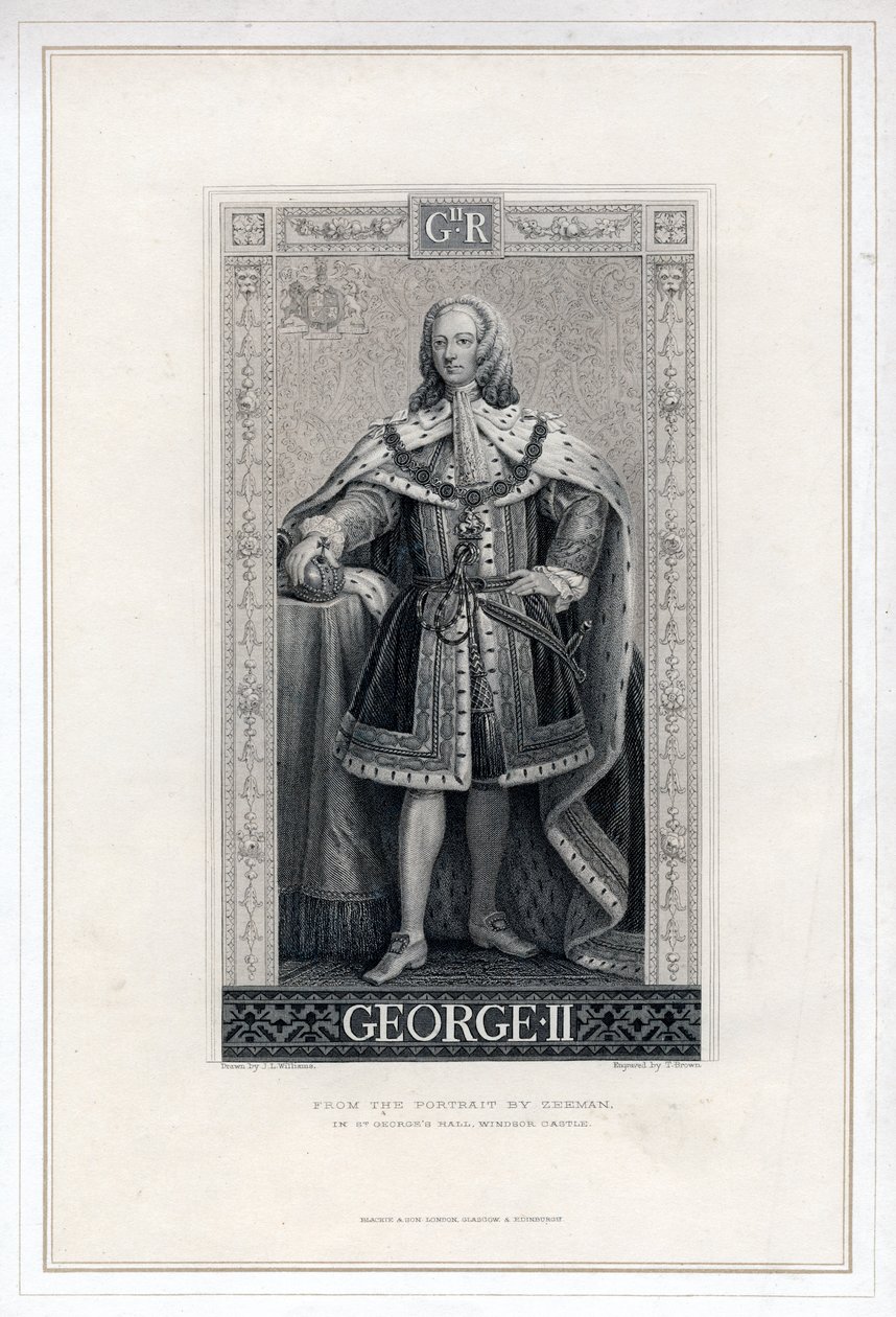 Nagy-Britannia II. György. alkotó: T. Brown