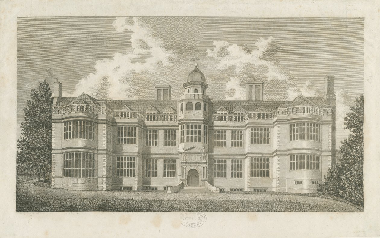 Ingestre Hall: metszet alkotó: T Carter