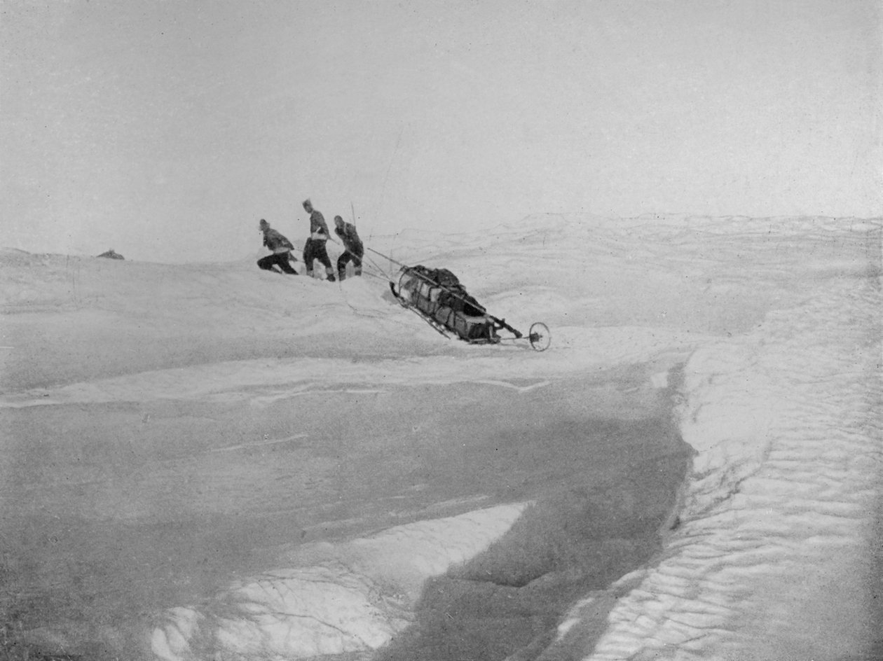 Overland Cape Roberts felett, hogy elkerüljük a csavart, c1911, 1913 alkotó: T. Griffith Taylor
