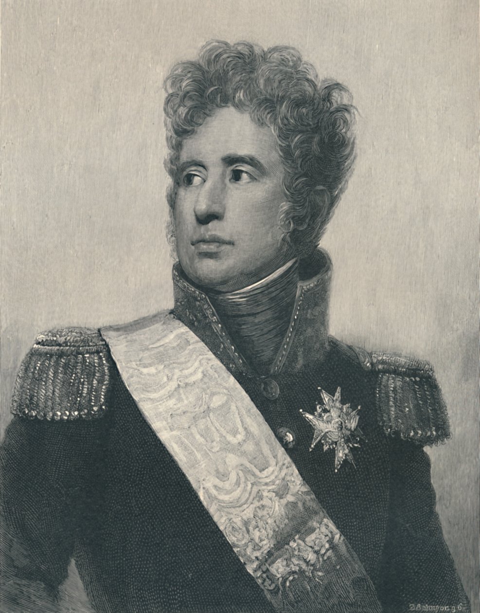 Jacques-Alexandre-Bernard Law, Lauriston márki, 1810, 1896 alkotó: T. Johnson