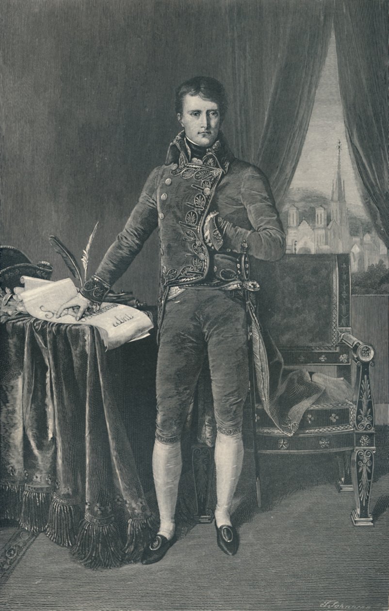 Napóleon Bonaparte, első konzul, 1803-1804, 1896 alkotó: T. Johnson