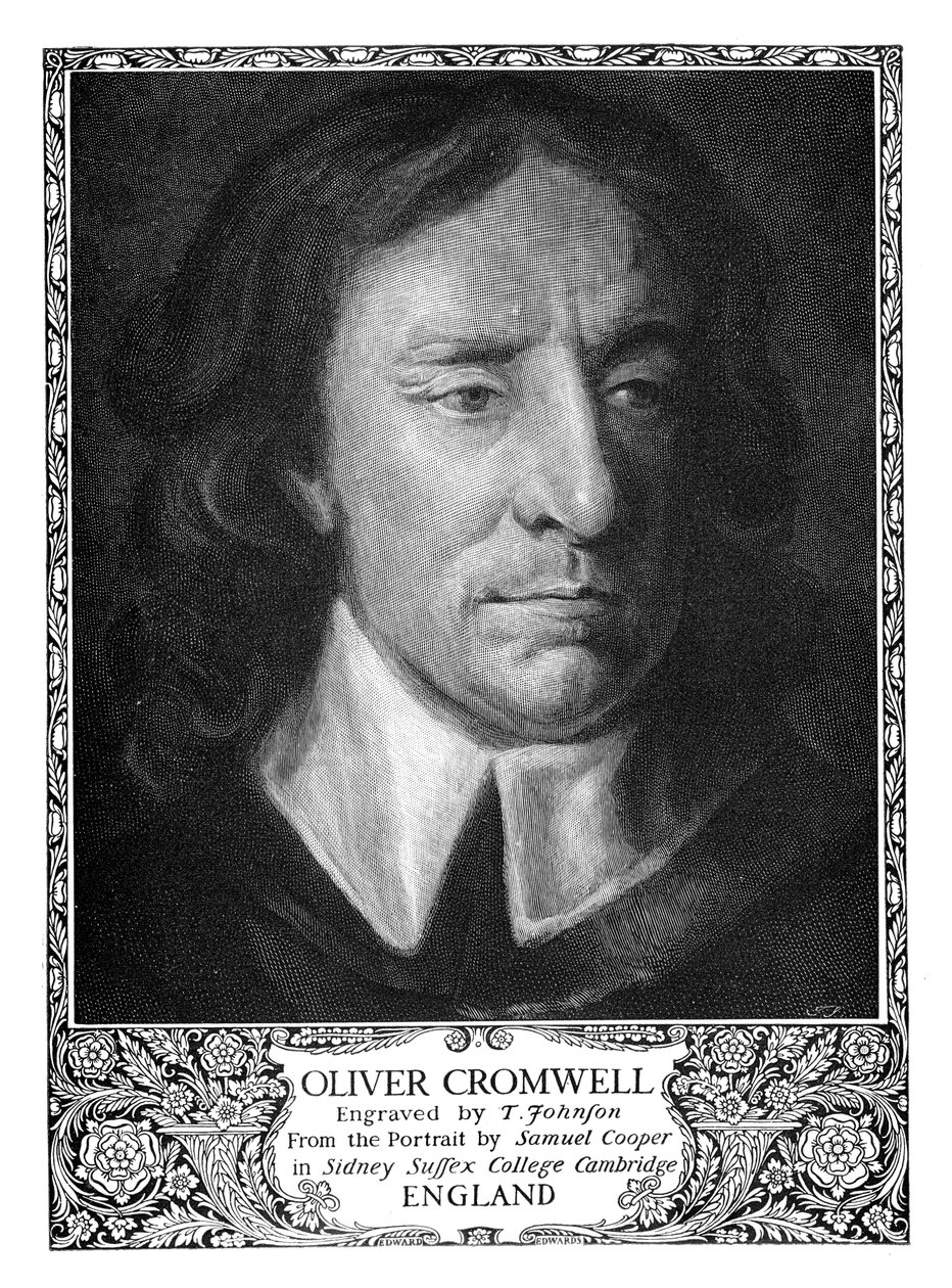 Oliver Cromwell 1599-1658, Anglia Lord Protectorja, 1899. alkotó: T. Johnson