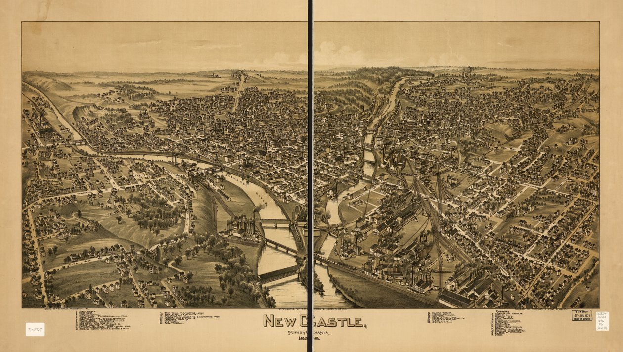 New Castle, Pennsylvania, 1896 alkotó: T. M. Fowler
