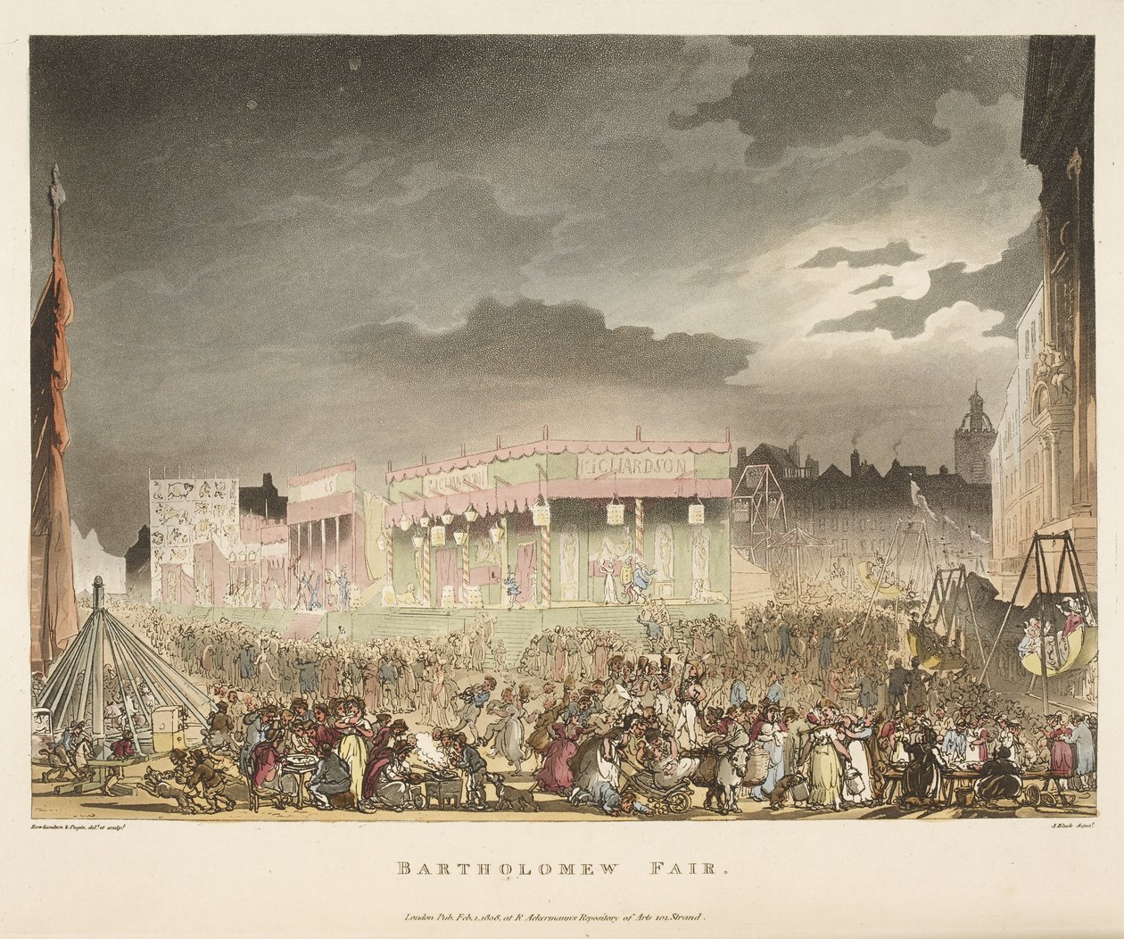 Bartholomew vásár alkotó: T. & Pugin A.C. (1762 1832) (after) Rowlandson