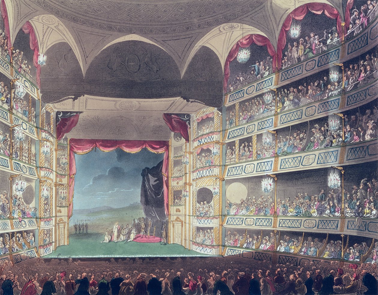 A Drury Lane Színház belseje alkotó: T. and Pugin A.C. Rowlandson