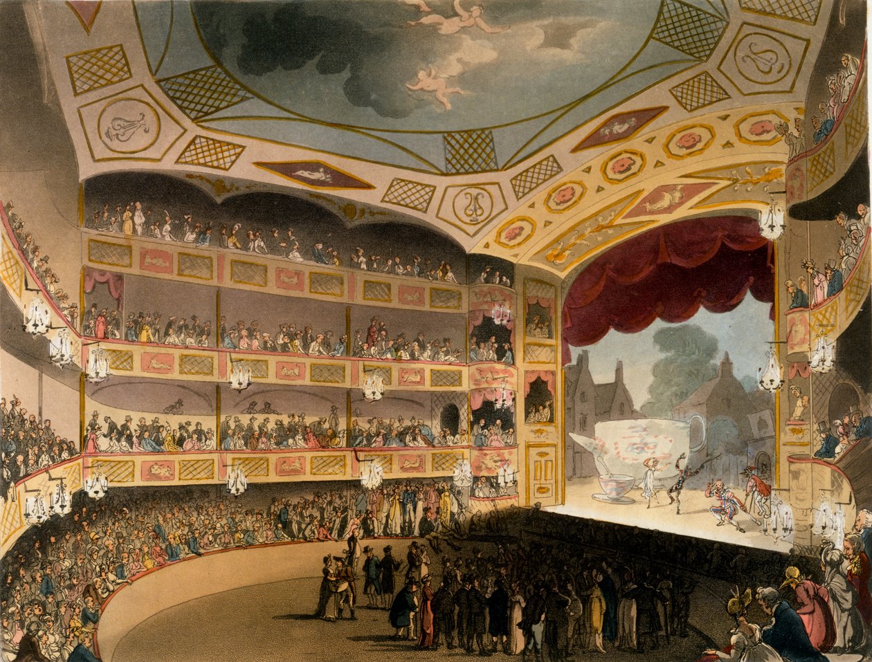 Királyi Cirkusz Ackermann Művészetek Tárából alkotó: T. and Pugin A.C. Rowlandson