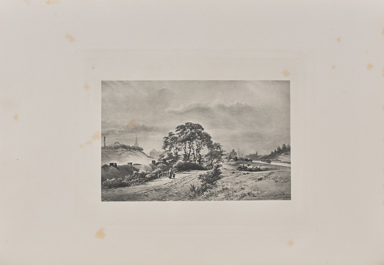 A város felé tekintve a Monkland-csatorna partjáról a Milburn-híd mellett alkotó: T. and R. Annan and Sons