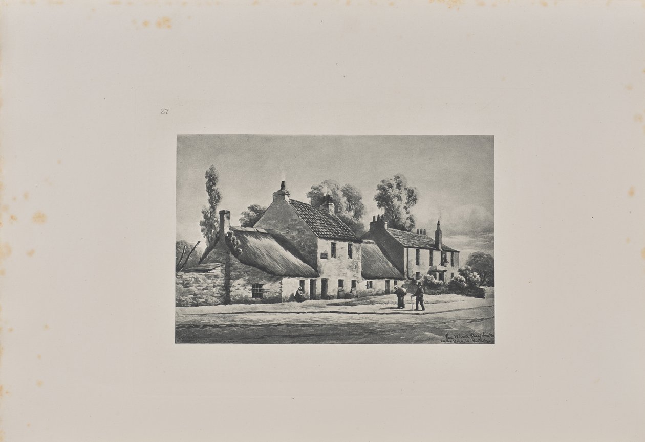 The Wheat Sheaf Inn, a New Dumbarton Road bejáratánál alkotó: T. and R. Annan and Sons