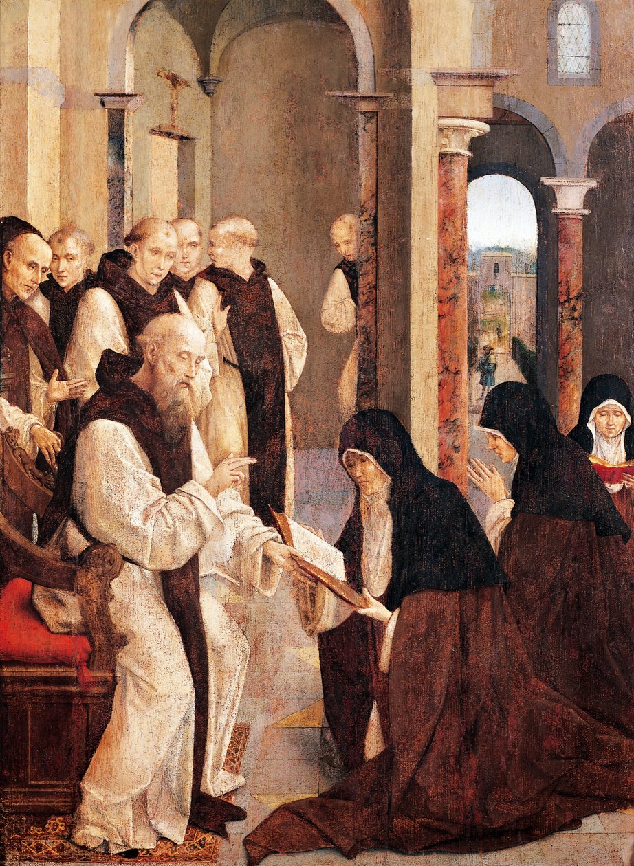 St Jerome, St Paula és St Eustochia, Frey Carlos (aktív 1517-1535) alkotó: Taborda Vlame Frey Carlos