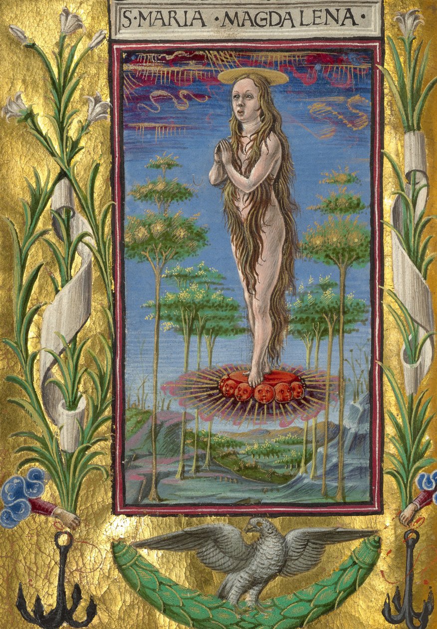 Mary Magdalene Borne Aloft alkotó: Taddeo Crivelli